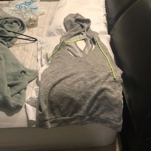 Athleisure top. Crisscross back. Cute for casual